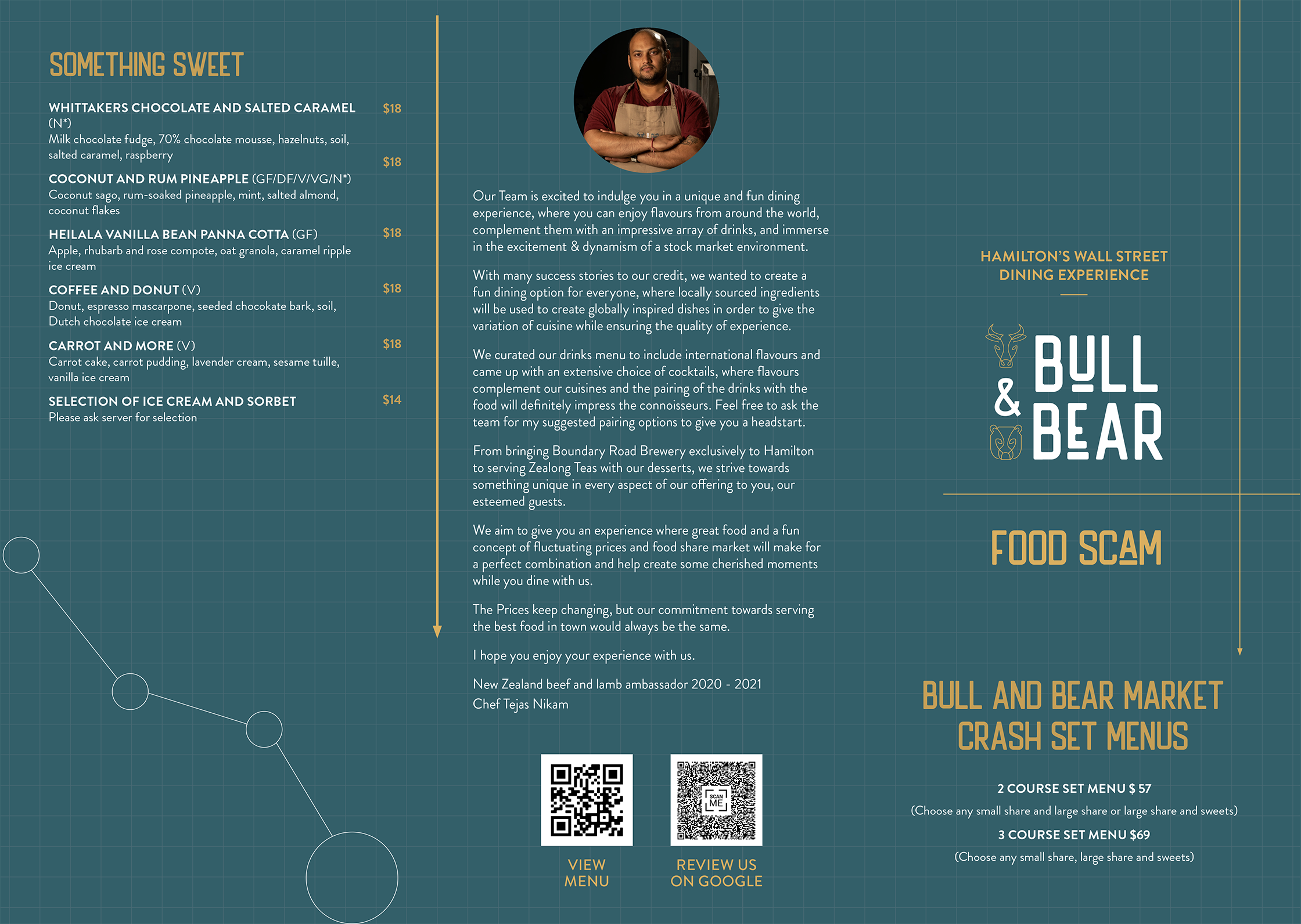 Bull & Bear Hamilton – Evening Menu page 2